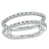 Thumbnail Image 1 of 1/8 CT. T.W. Diamond Solitaire Enhancer in 10K White Gold - Size 7