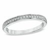 Thumbnail Image 0 of 1/10 CT. T.W. Diamond Wedding Band in 10K White Gold - Size 7