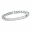 1/8 CT. T.W. Diamond Wedding Band in 10K White Gold - Size 7