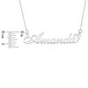 Thumbnail Image 2 of Script Name Necklace in Sterling Silver (10 Characters)