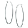 Thumbnail Image 0 of 2 x 53mm Oval Hoop Earrings in Hollow Sterling Silver