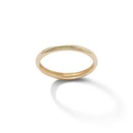 2mm Polished Band in 10K Gold - Size 3