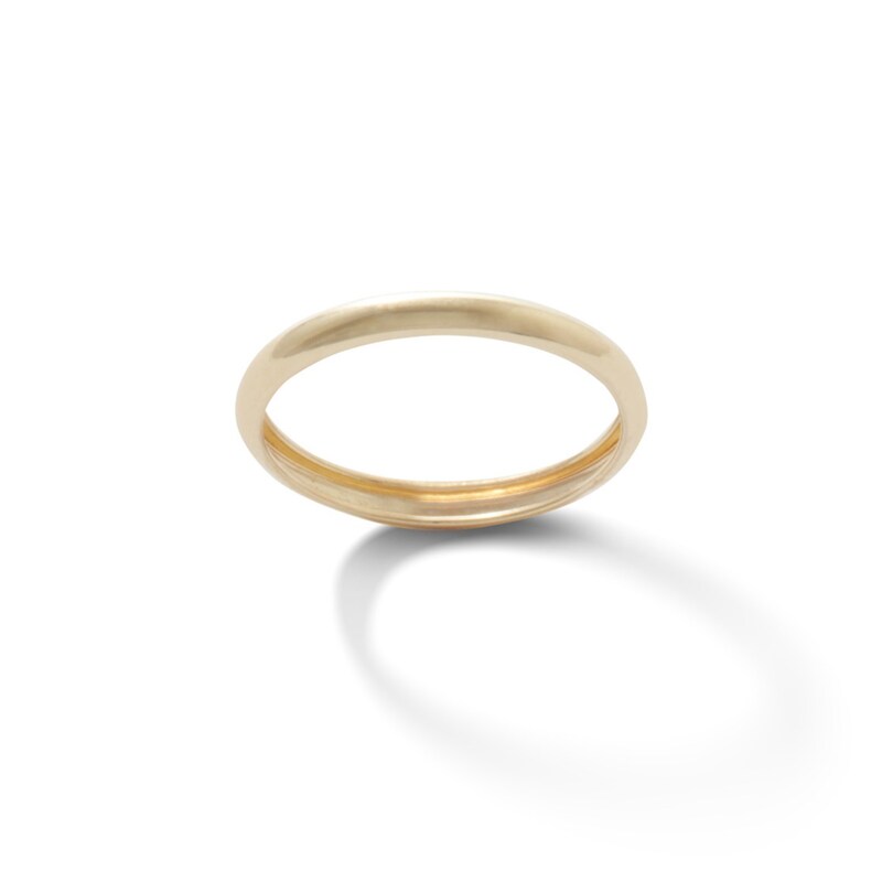 2mm Polished Band in 10K Gold - Size 3