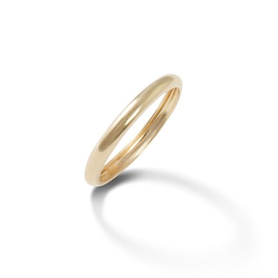 2mm Polished Band in 10K Gold