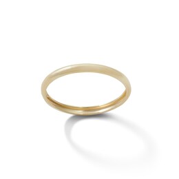 2mm Polished Band in 10K Gold - Size 6