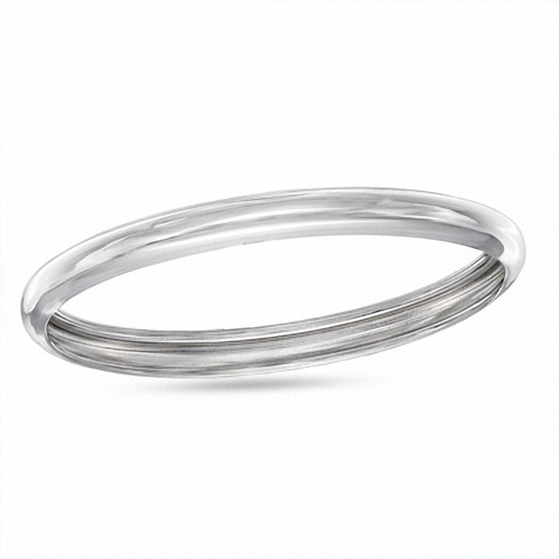 Main Image 1 of 2mm Polished Band in 10K White Gold - Size 5