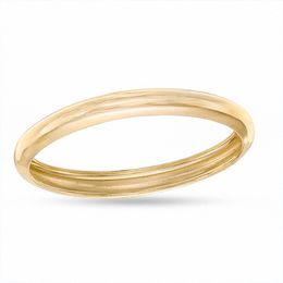2mm Polished Band in 10K Gold - Size 5