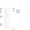 Thumbnail Image 4 of 5mm Cubic Zirconia Solitaire Stud Piercing Earrings in Solid Stainless Steel