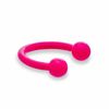 Thumbnail Image 1 of 016 Gauge Horseshoe Pair in Neon Pink Stainless Steel - 5/16"