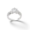 8mm Cubic Zirconia Split Shank Ring in Sterling Silver - Size 8