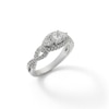 Thumbnail Image 1 of Cubic Zirconia Three Stone Ring in Sterling Silver - Size 6
