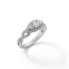 Thumbnail Image 1 of Cubic Zirconia Three Stone Ring in Sterling Silver - Size 6