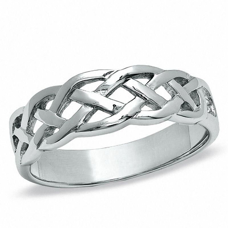 Sterling Silver Open Link Ring - Size 9