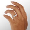 Cubic Zirconia Three Stone Ring in Sterling Silver - Size 6