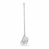 Thumbnail Image 1 of Crystal Stud with Ear Cuff Chain Single Earring in Sterling Silver