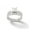 Princess-Cut Cubic Zirconia Bridal Set in Sterling Silver - Size 6