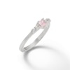 Thumbnail Image 1 of Child's 3mm Heart-Shaped Pink Cubic Zirconia Ring in Sterling Silver