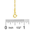 Made in Italy 040 Gauge Mariner Chain Necklace in 10K Gold - 18"