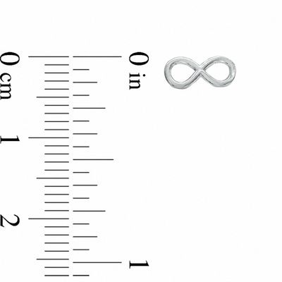 Infinity Stud Earrings in Sterling Silver