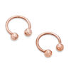 Thumbnail Image 0 of Rose Ion Plated Horseshoe Pair - 18G 5/16"