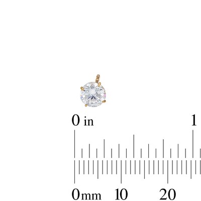 10K Gold Simulated Pink Pearl, CZ, and Polished Ball Stud Set