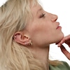 Thumbnail Image 5 of 14K Semi-Solid Gold CZ Nose Stud Set - 22G