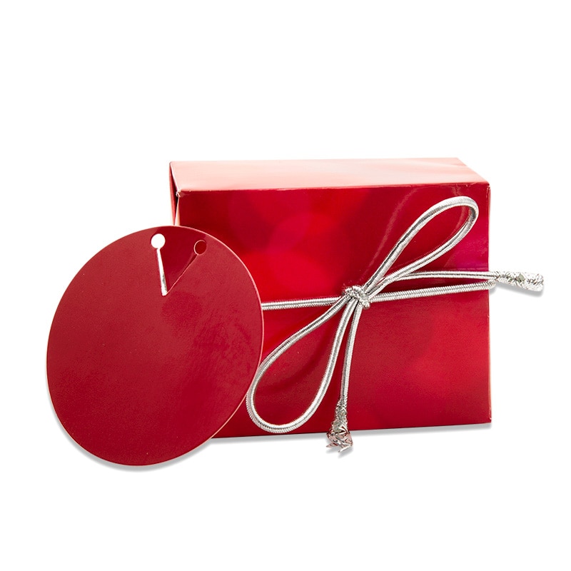 Main Image 1 of Red and Pink Dots Gift Wrap Instant Small Square Box
