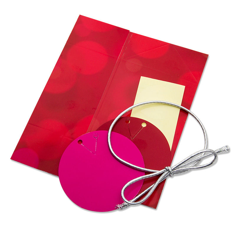 Main Image 2 of Red and Pink Dots Gift Wrap Instant Small Square Box
