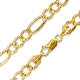 Made in Italy 150 Gauge Figaro Chain Necklace in 10K Gold - 22"