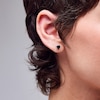 Thumbnail Image 2 of 5mm Black Cubic Zirconia Solitaire Stud Earrings in Sterling Silver
