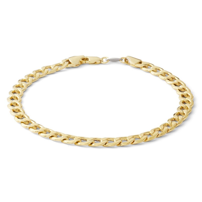 140 Gauge Curb Chain Bracelet in 10K Gold Bonded Sterling Silver - 8.5 ...