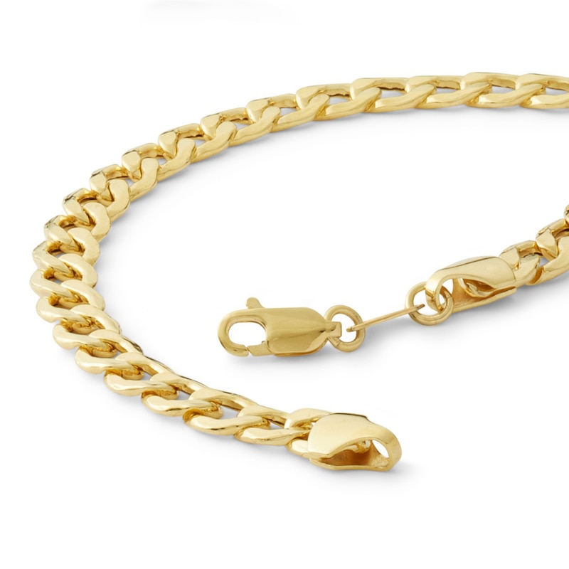 140 Gauge Curb Chain Bracelet in 10K Gold Bonded Sterling Silver - 8.5"
