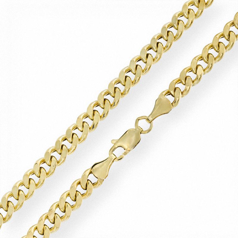 Main Image 1 of 10K Gold 140 Gauge Curb Chain Necklace - 22"