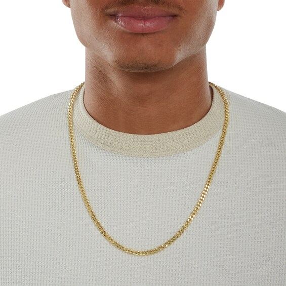 10K Hollow Gold Curb Chain