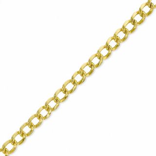 4.1mm Curb Chain Bracelet in 10K Gold Bonded Sterling Silver - 8.5"