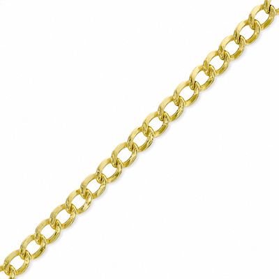 4.1mm Curb Chain Bracelet in 10K Gold Bonded Sterling Silver - 8.5"
