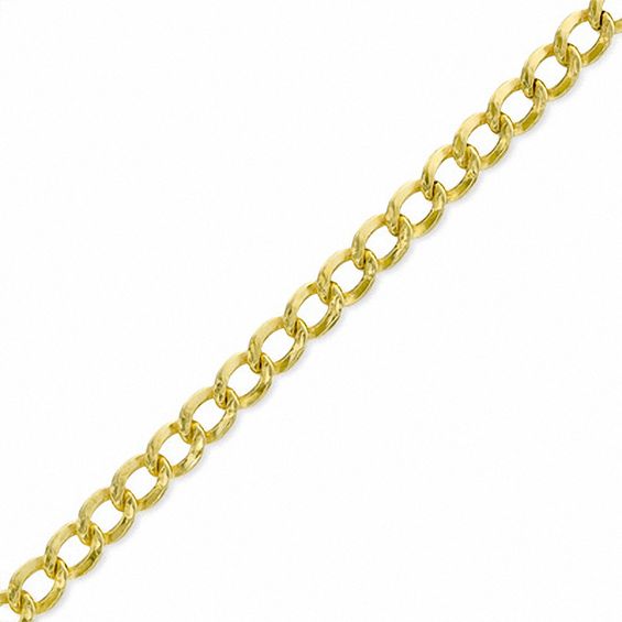 4.1mm Curb Chain Bracelet in 10K Gold Bonded Sterling Silver - 8.5"