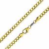 Thumbnail Image 0 of 100 Gauge Curb Chain Necklace in 10K Hollow Gold Bonded Sterling Silver - 22"