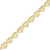 Thumbnail Image 1 of Heart Bracelet in 10K Gold Bonded Sterling Silver - 7.5"
