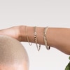Thumbnail Image 4 of 10K Hollow Gold Curb Chain Bracelet - 8.5"