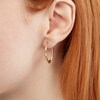 Thumbnail Image 3 of Oval Twist Hoop Earrings in 10K Gold