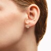 Thumbnail Image 2 of 10K Gold CZ Heart Studs