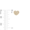 Thumbnail Image 3 of 10K Gold CZ Heart Studs