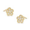 Thumbnail Image 0 of Child's Cubic Zirconia Flower Stud Earrings in 10K Gold