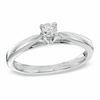 Thumbnail Image 0 of 1/5 CT. Diamond Solitaire Engagement Ring in Sterling Silver - Size 7