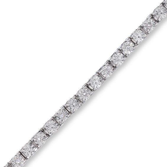 Diamond Accent Tennis Bracelet in Sterling Silver