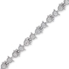 Thumbnail Image 1 of Diamond Accent Tennis Bracelet in Sterling Silver - 7.25"