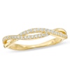 Thumbnail Image 0 of Cubic Zirconia Twist Ring in 10K Gold - Size 7