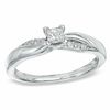 Thumbnail Image 1 of 1/5 CT. T.W. Princess-Cut Diamond Engagement Ring in Platinaire® - Size 7