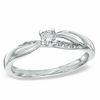 1/5 CT. T.W. Diamond Engagement Ring in Platinaire® - Size 7